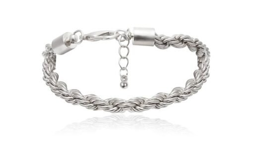 Juego de 4 pulseras de cadena cubana para mujer - Image 4