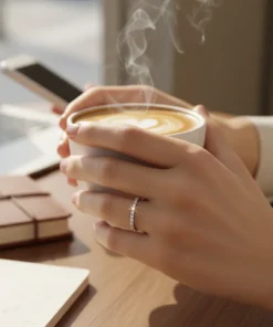 Anillo Eternidad de Lujo en Plata 925 Chapado en Oro – Sello S925"