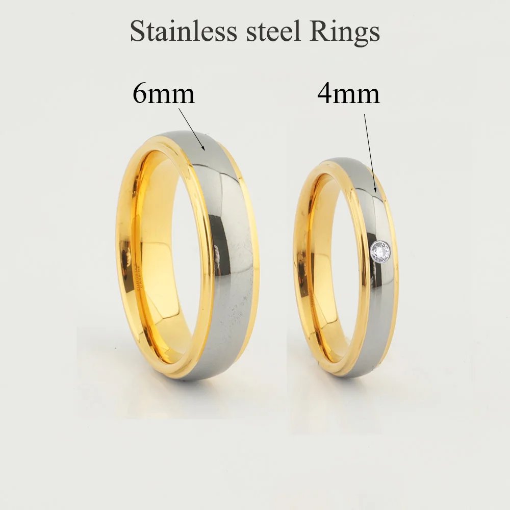 Anillos de boda de estilo occidental, clásicos de EE. UU., tallas 5 a 15, para hombres y mujeres, de titanio, para parejas.