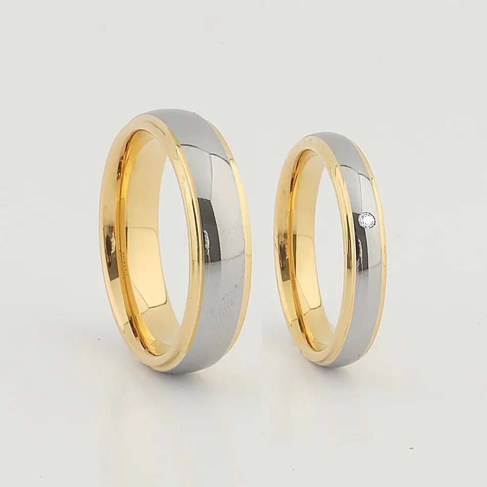 Anillos de boda de estilo occidental, clásicos de EE. UU., tallas 5 a 15, para hombres y mujeres, de titanio, para parejas.