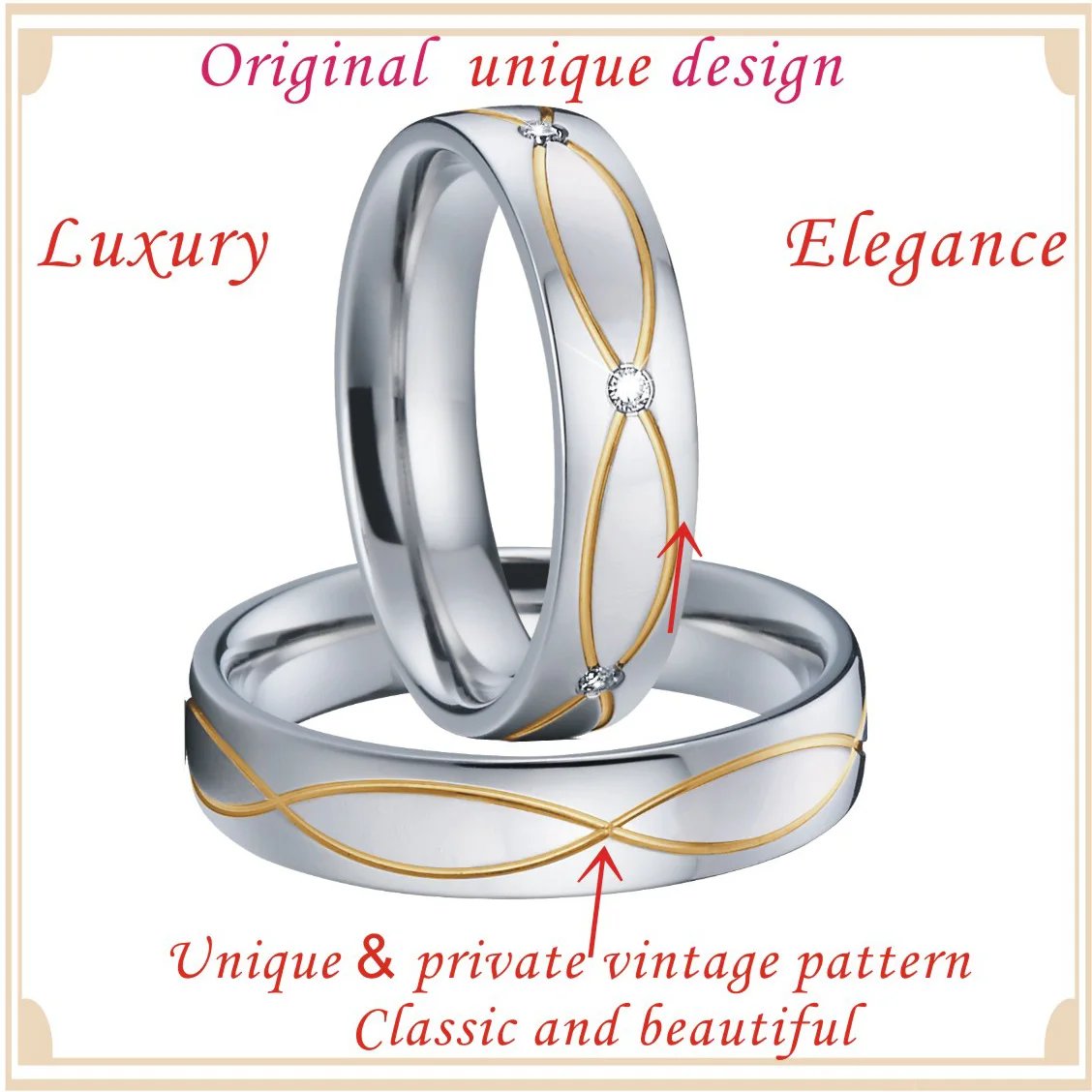 Anillos de promesa para parejas, alianza de enamorados, anillo de plata de ley 925, alianza de bodas, aniversario, joyería de acero inoxidable