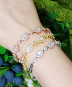 Pulsera tenis de circonia oro rosa CB238