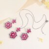 Set Flor Rosa T0196