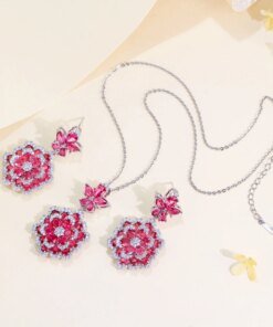 Set Flor Rosa T0196