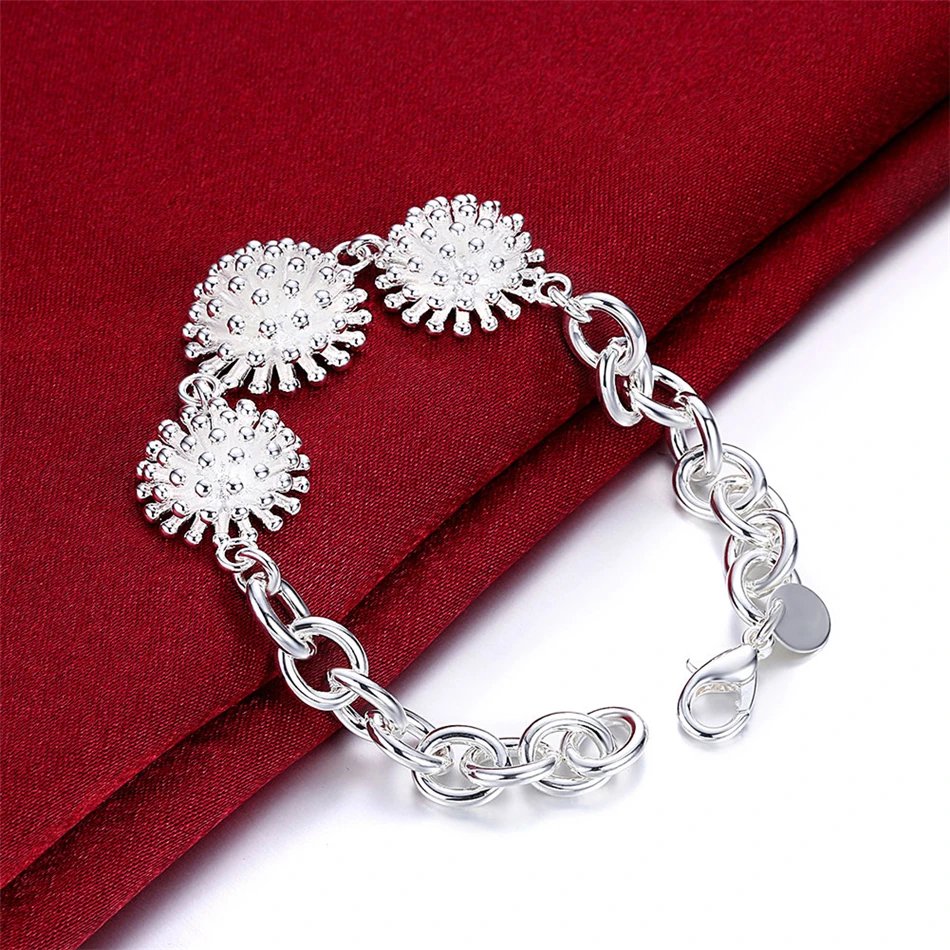 Pulsera DOTEFFIL con colgante de coral en plata de ley 925 para mujer, ideal como amuleto para bodas, compromisos y fiestas.