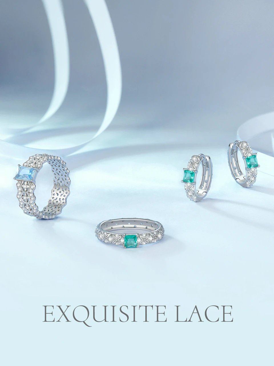 BAMOER 925 Sterling Silver Dainty CZ Huggie Earrings Platinum Filled Chunky intricate texture Minimalist Hoop Earrings