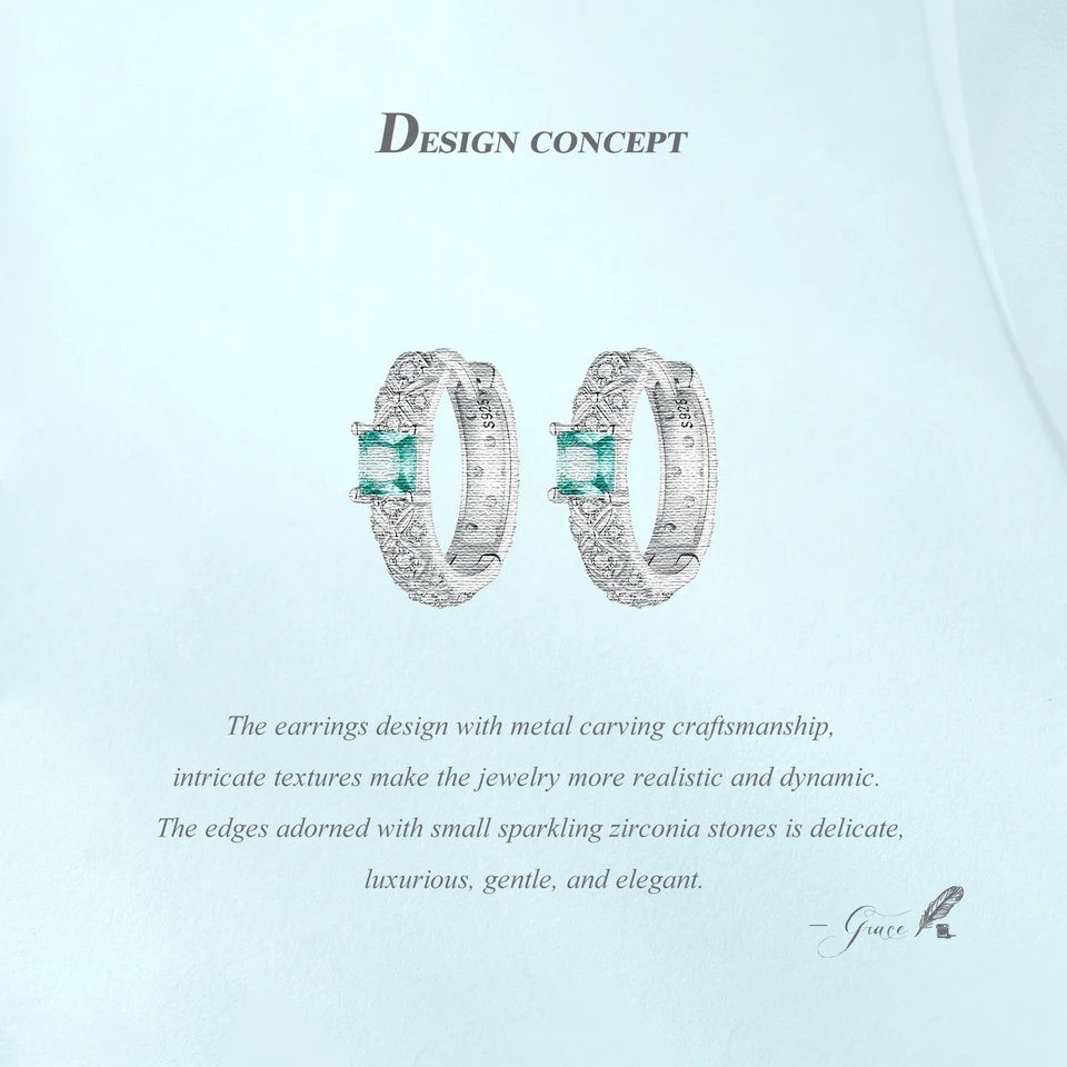 BAMOER 925 Sterling Silver Dainty CZ Huggie Earrings Platinum Filled Chunky intricate texture Minimalist Hoop Earrings