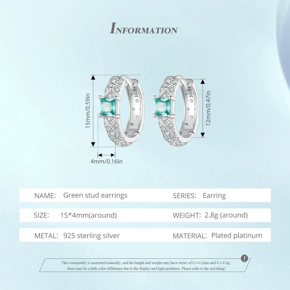 BAMOER 925 Sterling Silver Dainty CZ Huggie Earrings Platinum Filled Chunky intricate texture Minimalist Hoop Earrings