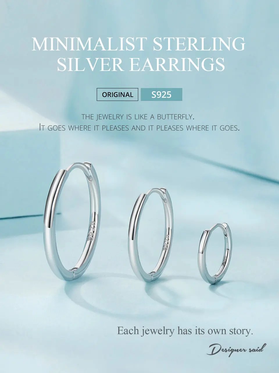 BAMOER Gold Hoop Earrings for Women, 925 Sterling Silver Minimalist Huggie Hoops Cartilage Piercing Earrings Ear Cuff for Women