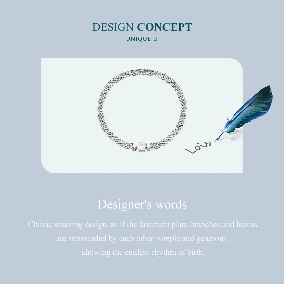 Pulsera Bamoer clásica de plata de ley 925 con hebilla cuadrada y eslabones trenzados de cadena de plata para mujer, joyería fina chapada en platino. Pulsera Bamoer clásica de plata de ley 925 con hebilla cuadrada y eslabones trenzados de cadena de plata para mujer, joyería fina chapada en platino.