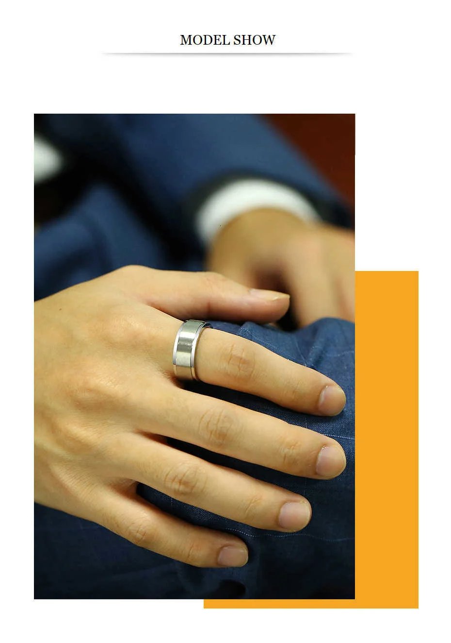 Anillo giratorio Vnox de 6/8 mm para hombre, accesorio para liberar el estrés, clásico anillo de boda de acero inoxidable, joyería deportiva informal con runas vikingas.