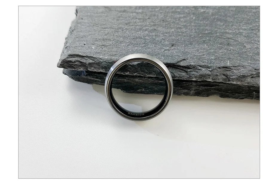 Anillo de boda Vnox Basic de carburo de tungsteno para hombre, de 6 mm, con acabado mate, minimalista, talla EE. UU. Anillo de boda Vnox Basic de carburo de tungsteno para hombre, de 6 mm, con acabado mate, minimalista, talla EE. UU.
