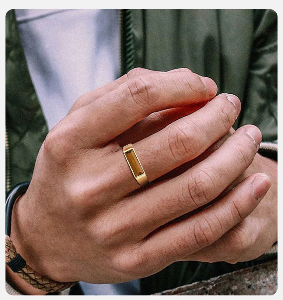 Anillo cuadrado de turquesa de acero inoxidable Vnox con incrustaciones de piedra natural para hombre y mujer, 5,5 mm de ancho, tallas 7-12. Anillo cuadrado de turquesa de acero inoxidable Vnox con incrustaciones de piedra natural para hombre y mujer, 5,5 mm de ancho, tallas 7-12.