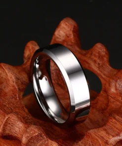Alternative view of Anillo "Obsidian" de Carburo de Tungsteno Negro 6mm | Dalesha