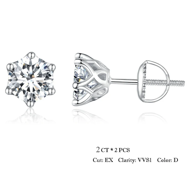 Plateado · 2.0CT X 2